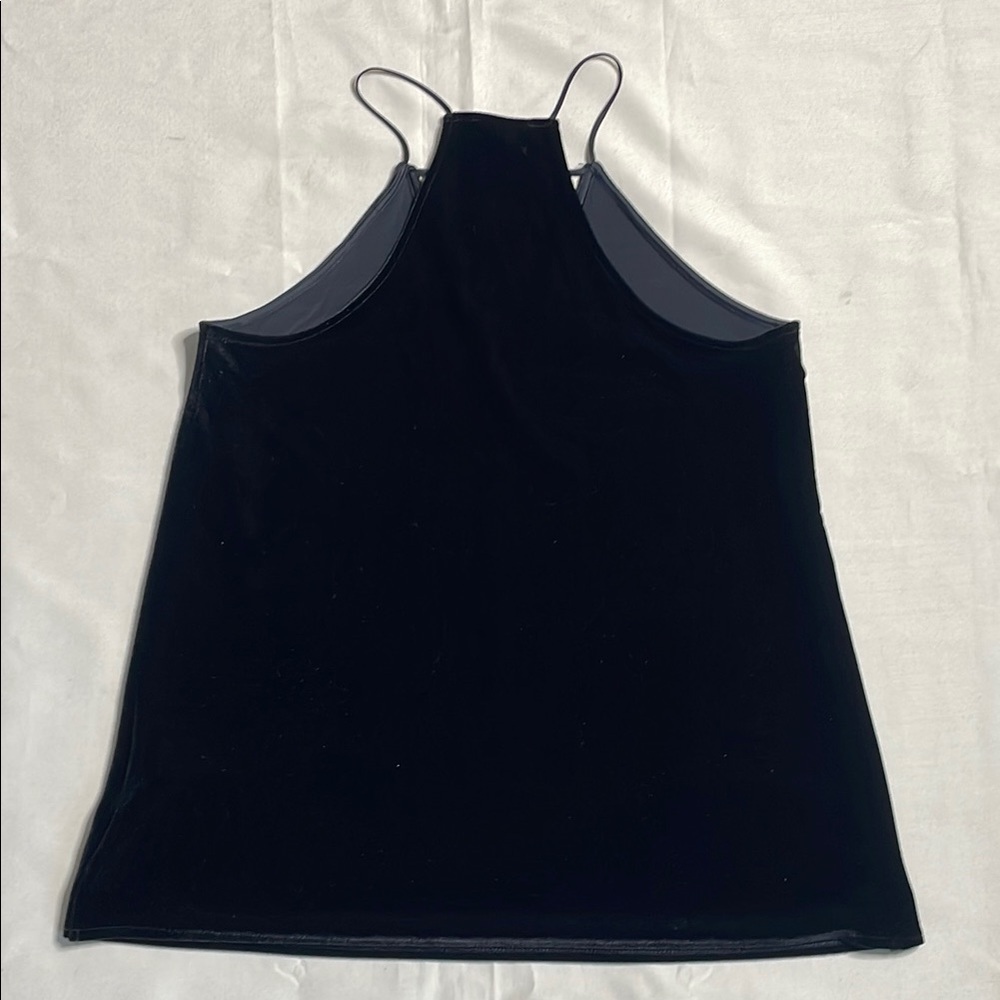 EXPRESS Elegant Black Criss Cross Velvet Top - Picture 10 of 10
